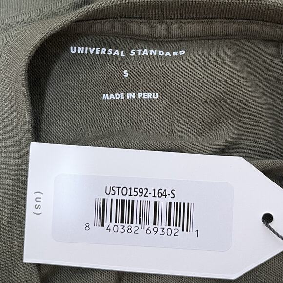 Universal Standard Light As Air Long Sleeve Top Size 14 Green Capsule Layers NWT - Picture 3 of 5